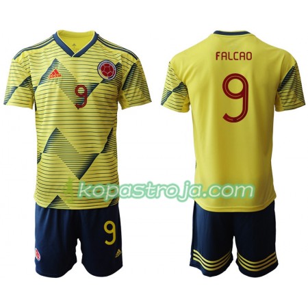 Billiga Fotbollströjor Colombia FALCAO 9 Barn Hemma tröja Copa América 2019 Kortärmad